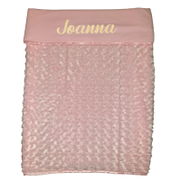 Dekentje met naam (Roze/Blauw)