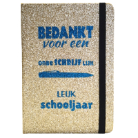 Notitie Boekje A5 Glitter (bedankje)