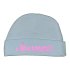 Mutsje met naam (Blauw/Roze)